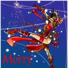 2012 Merry Christmas card from Carmine di Giandomenico, featuring Elektra