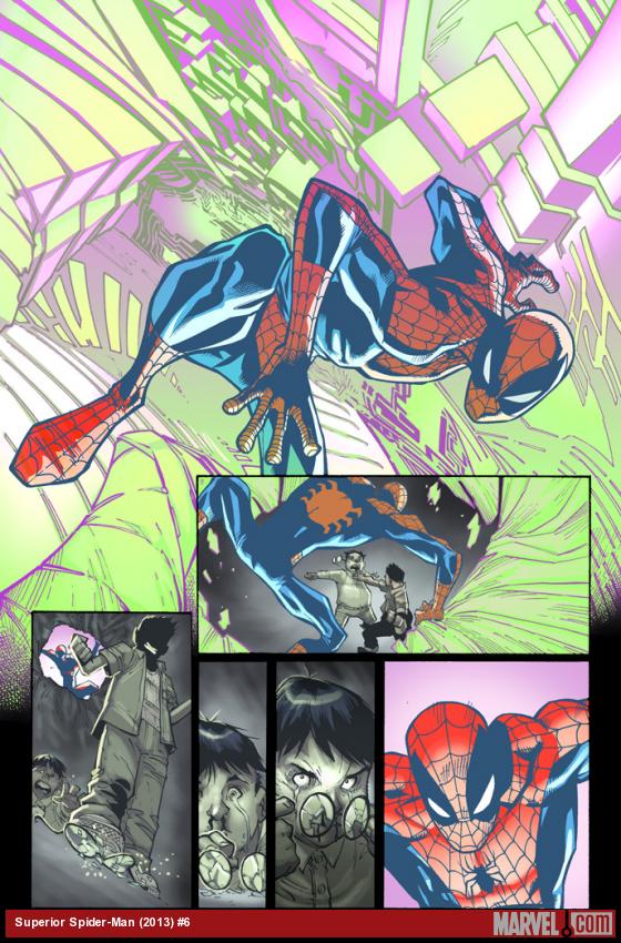 Superior Spider-Man #6 preview art by Humberto Ramos