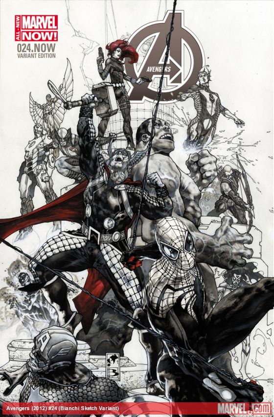 Avengers (2012) #24 (Bianchi Sketch Variant)