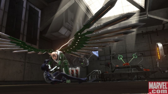 Vulture has Spider-Man in his talons