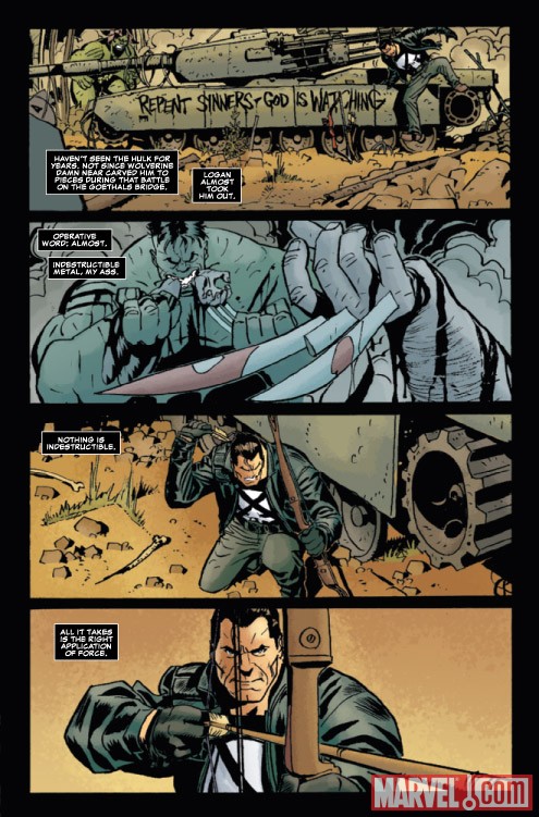 Marvel Universe vs. the Punisher #2 preview art by Goran Parlov