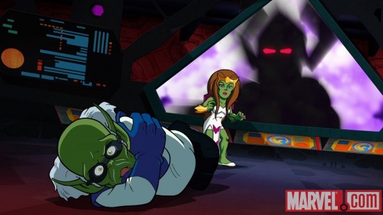 The Skrulls face Galactus in The Super Hero Squad Show