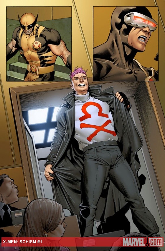 X-Men: Schism #1 preview art by Carlos Pacheco