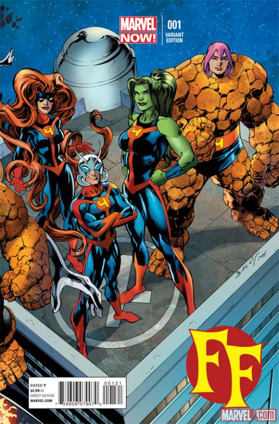 FF #1 variant cover by Mark Bagley