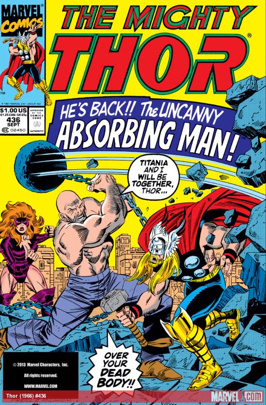 Thor (1966) #436 Cover