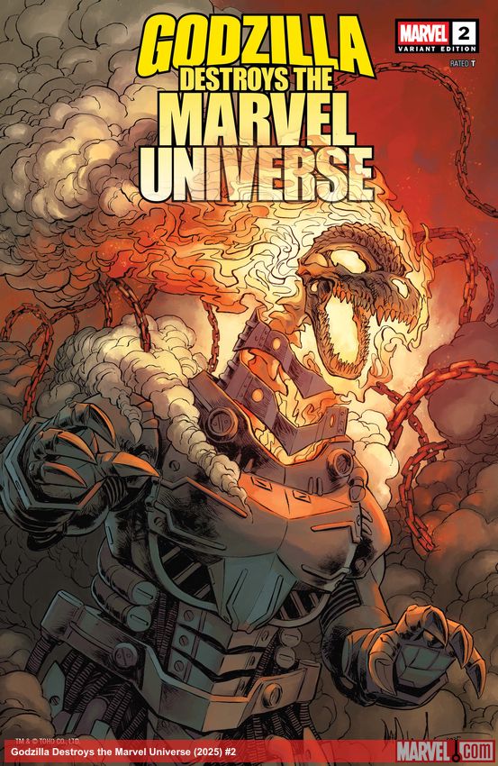 Godzilla Destroys the Marvel Universe (2025) #2 (Variant)