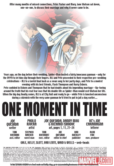 AMAZING SPIDER-MAN #639 recap page