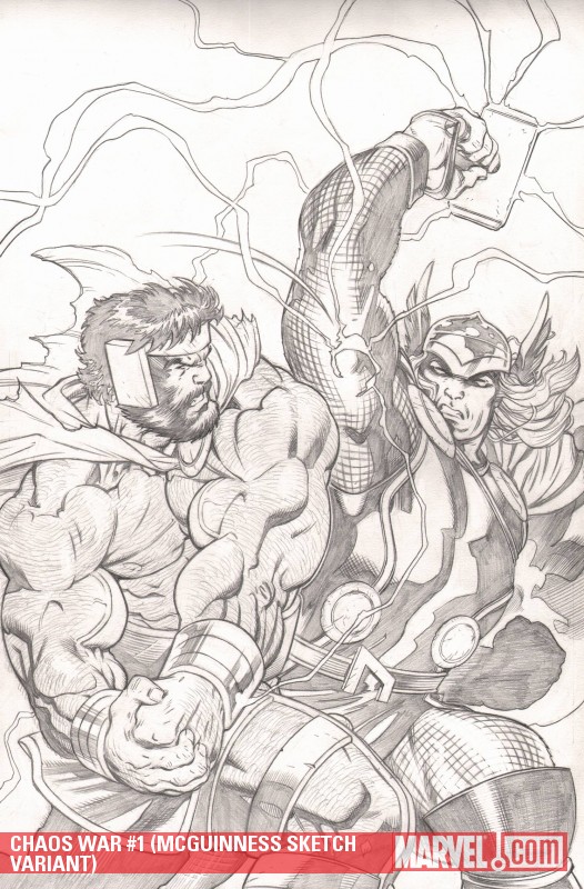 Chaos War (2010) #1 (MCGUINNESS SKETCH VARIANT)