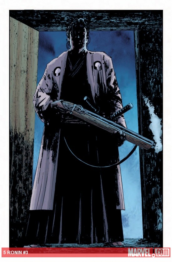 5 Ronin #3 preview art by Laurence Campbell