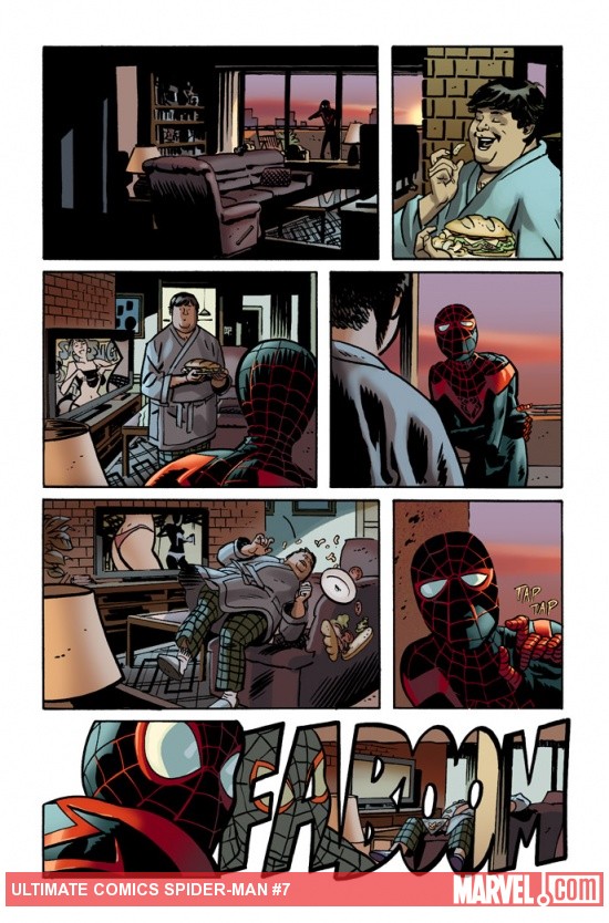 Ultimate Comics Spider-Man #7 preview art by Chris Samnee