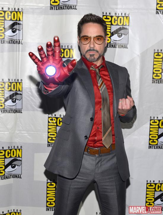 Iron Man 3 star Robert Downey, Jr. at San Diego Comic-Con 2012
