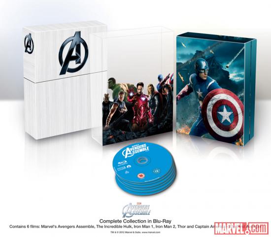 Marvel's The Avengers International Box Set Art - Blu-ray box art