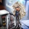 Black Cat card art by Greg Horn from Marvel War of Heroes