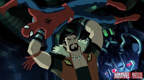Kraven gets the better of Spidey in Marvel's Ultimate Spider-Man