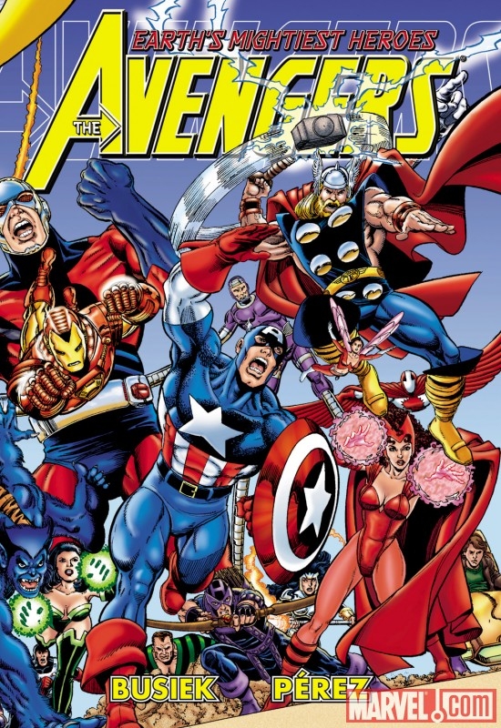 AVENGERS ASSEMBLE VOLUME ONE cover by George Perez