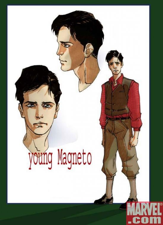 Young Magneto character design by Carmine Di Giandomenico
