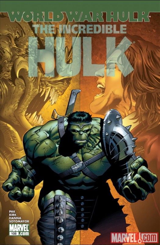 The Incredible Hulk #108 cover by Greg Land