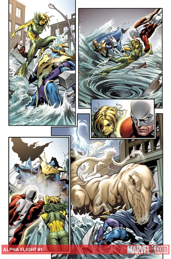 Alpha Flight (2011) #1 preview art by Dale Eaglesham