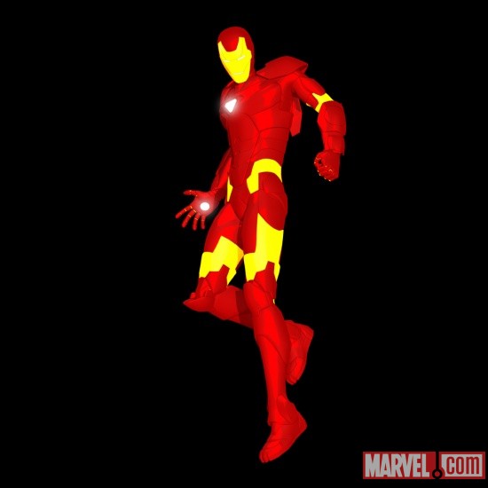 Final color art for Iron Man Mark II Armor from Iron Man: Armored Adventures
