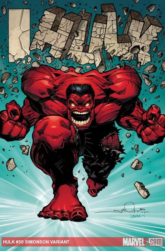 Hulk #50 variant art cover by Walter Simonson