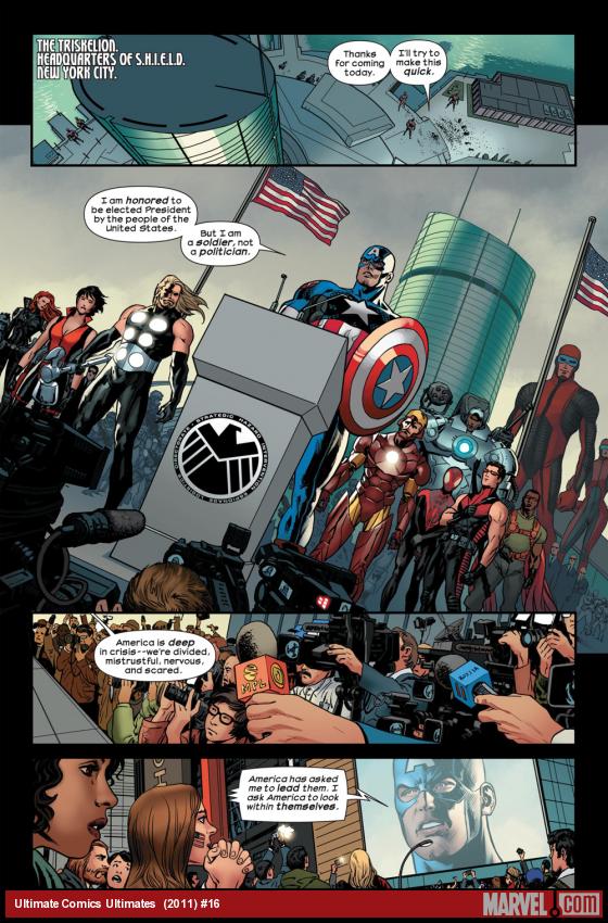 Ultimate Comics Ultimates #16 preview art by Luke Ross