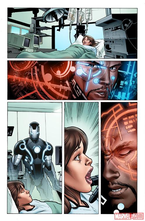 Iron Man (2012) #3 preview art by Greg Land