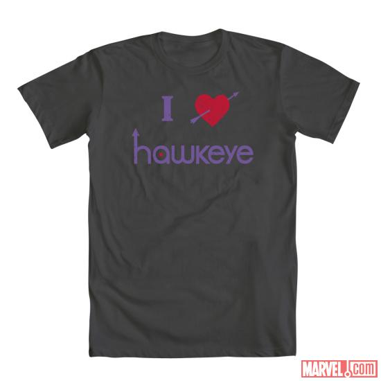 Men's I Heart Hawkeye in Charcoal