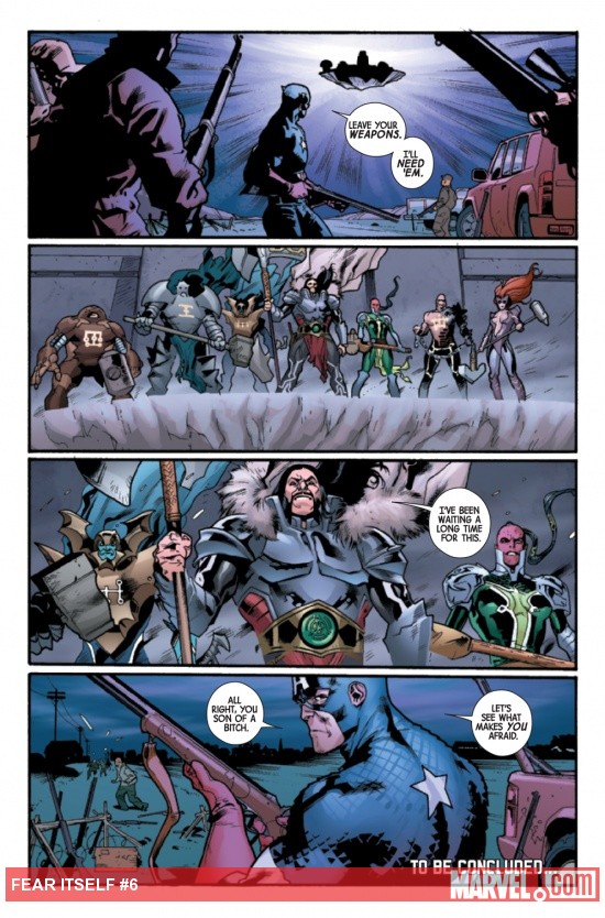 Fear Itself #6 page by Stuart Immonen