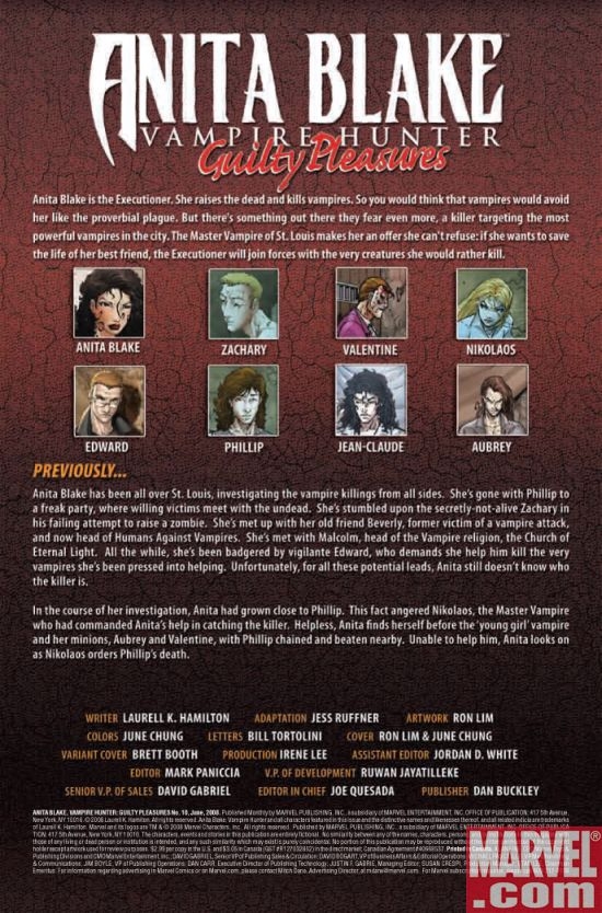 ANITA BLAKE, VAMPIRE HUNTER: GUILTY PLEASURES #10, page 1