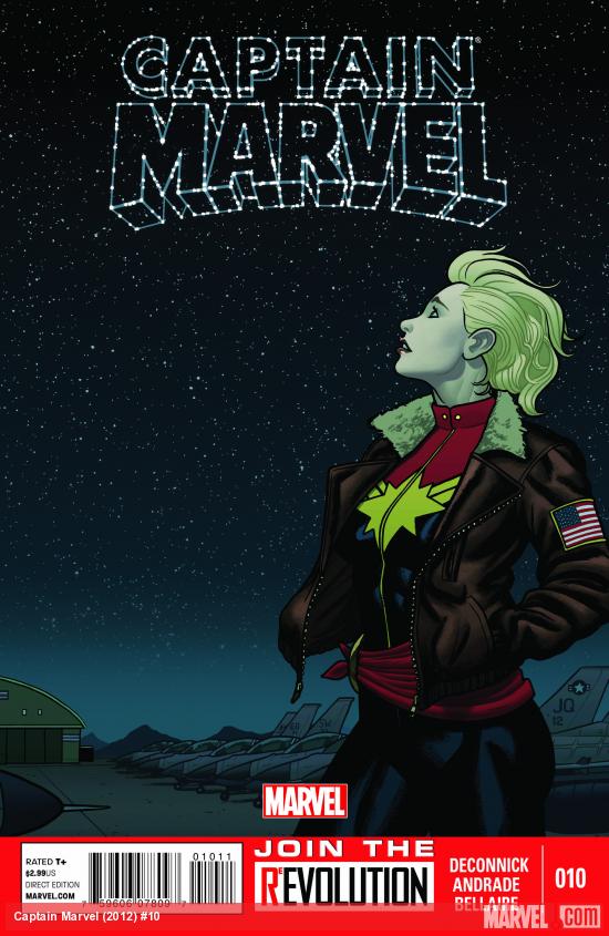 Captain Marvel (2012) #10 cover by Joe Quinones