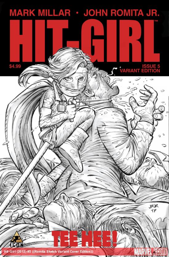 Cover: Hit-Girl (2012) #5 (Romita Sketch Variant Cover Edition)
