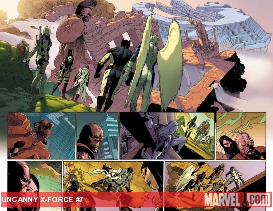 Uncanny X-Force #7 preview art by Esad Ribic