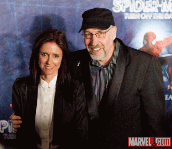 Julie Taymor and Philip William McKinley at the Spider-Man: Turn Off the Dark Premiere
