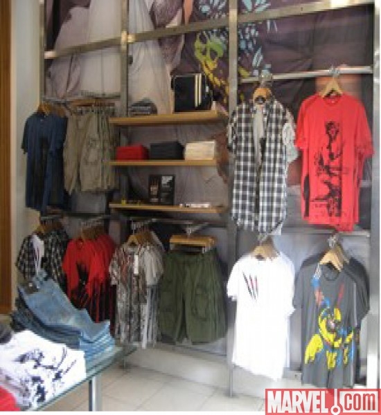 Wolverine T-shirts displayed in French Connection 2