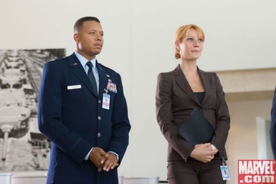 James Rhodes and Pepper Potts, reporting for duty