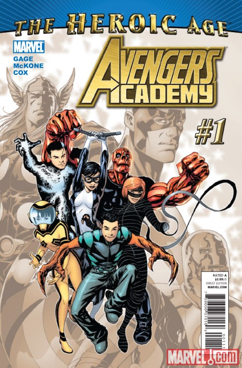 Avengers Academy #1 cover by Mike McKone