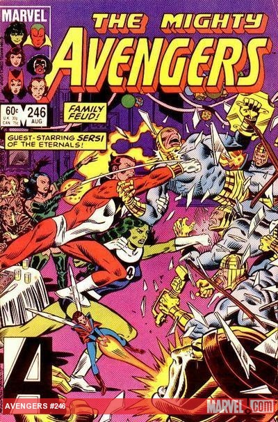 Avengers #246 cover