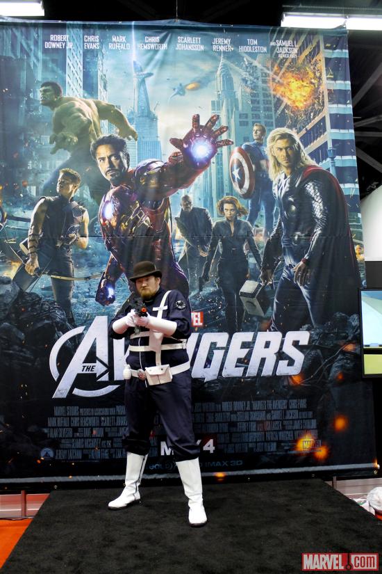 Howling Commando cosplayer at Wondercon 2012