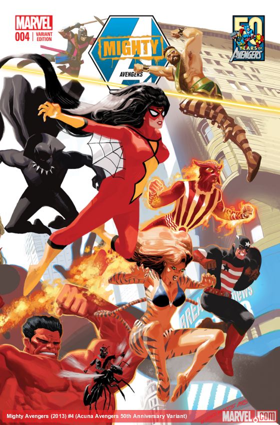 Mighty Avengers (2013) #4 (Acuna Avengers 50th Anniversary Variant)