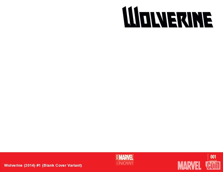 Wolverine (2014) #1 (Blank Cover Variant)