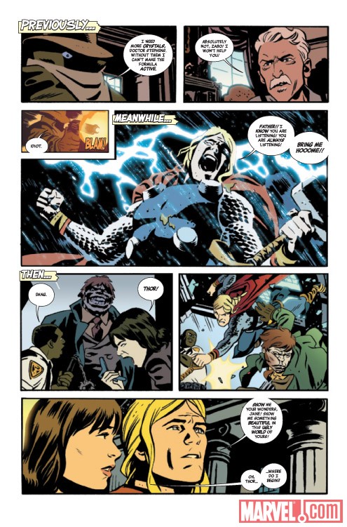 Thor: The Mighty Avenger #3 recap page