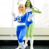 C2E2 2011 - Fantastic Four Cosplay Group - Invisible Woman & She-Hulk