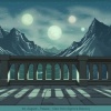 Background art of Asgard from Thor: Tales of Asgard