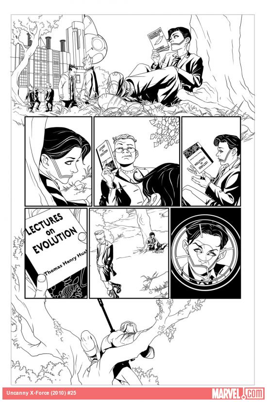 Uncanny X-Force #25 inked preview art by Mike McKone