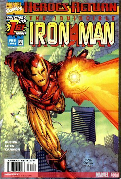 Iron Man (1998) #1 cover by Sean Chen