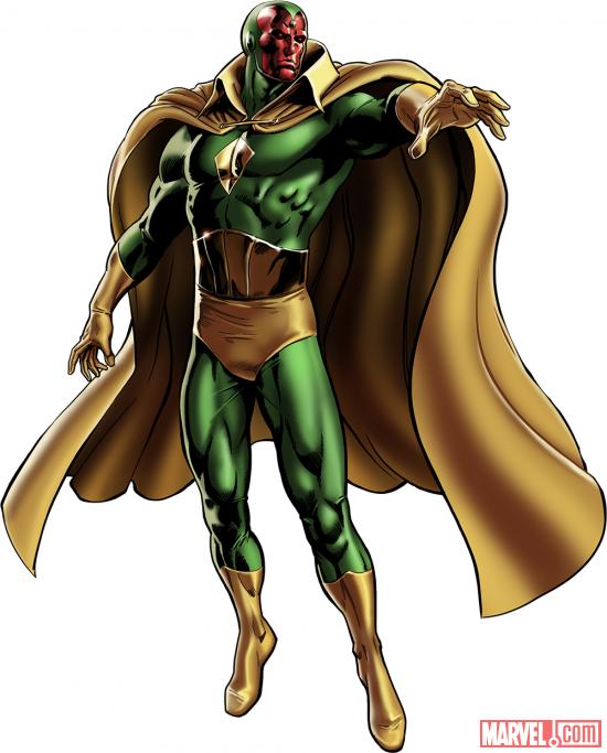 Vision character model from Marvel: Avengers Alliance