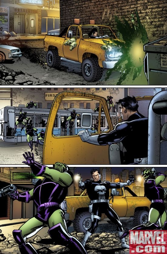 PUNISHER WAR JOURNAL #24 preview art by Howard Chaykin