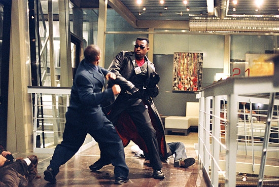 Fighting a vampire