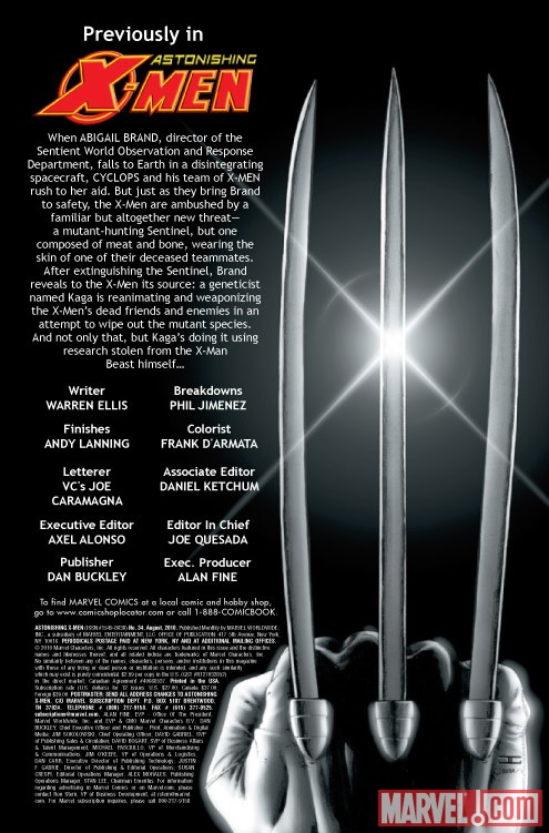 ASTONISHING X-MEN #34 recap page