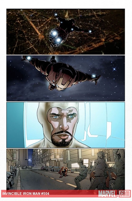 Invincible Iron Man #504 preview art by Salvador Larroca